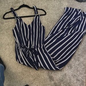 Striped Jumpsuit